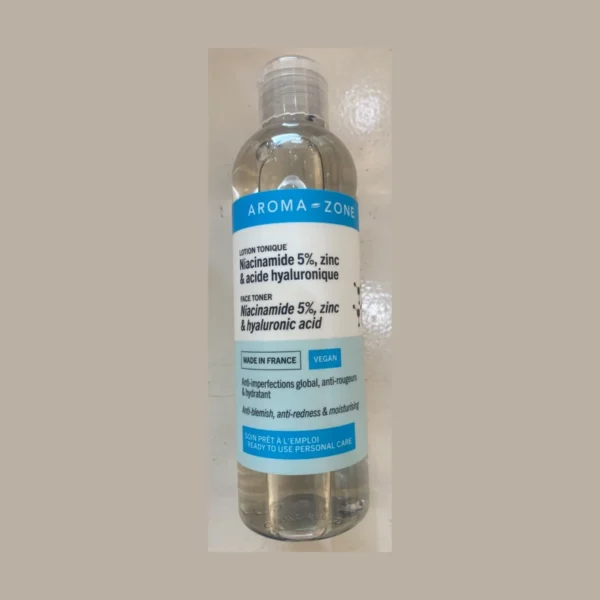 Toner Niacinamide 5 %, Zinc & Acide hyaluronique